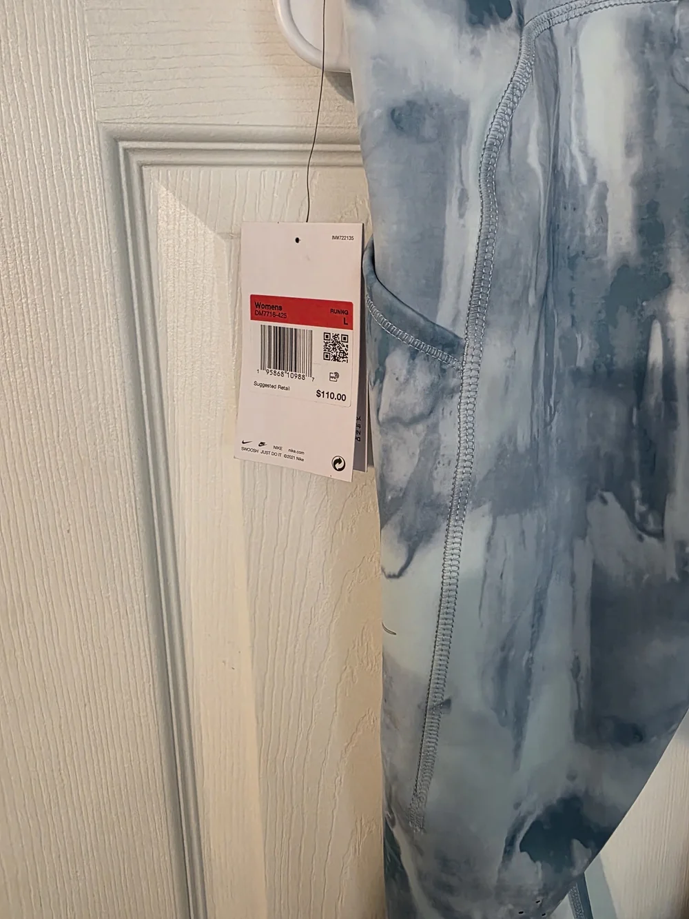 Nike Blue Gray Marble Leggings